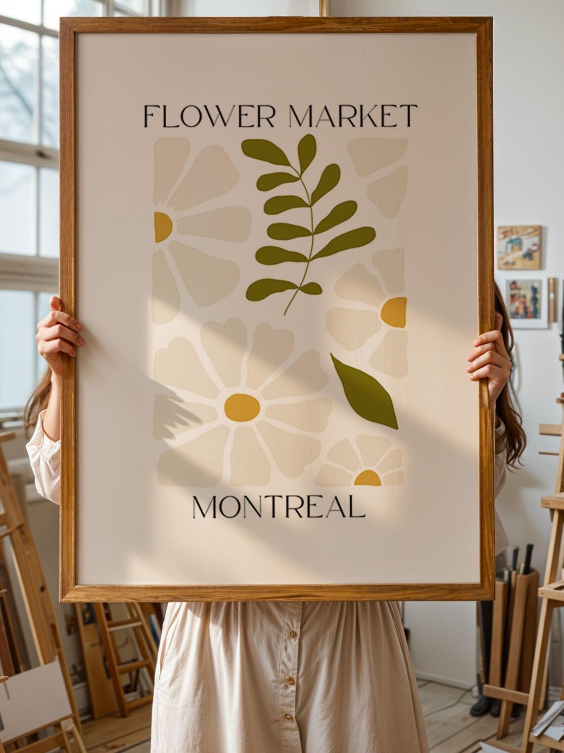 Montreal Flower Market, Matisse Style Poster - Image 2