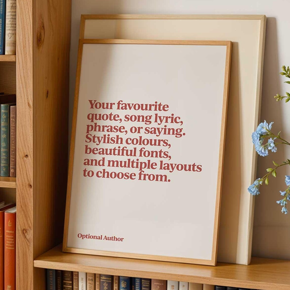 Custom Quote Print, Retro Typography Art Poster
