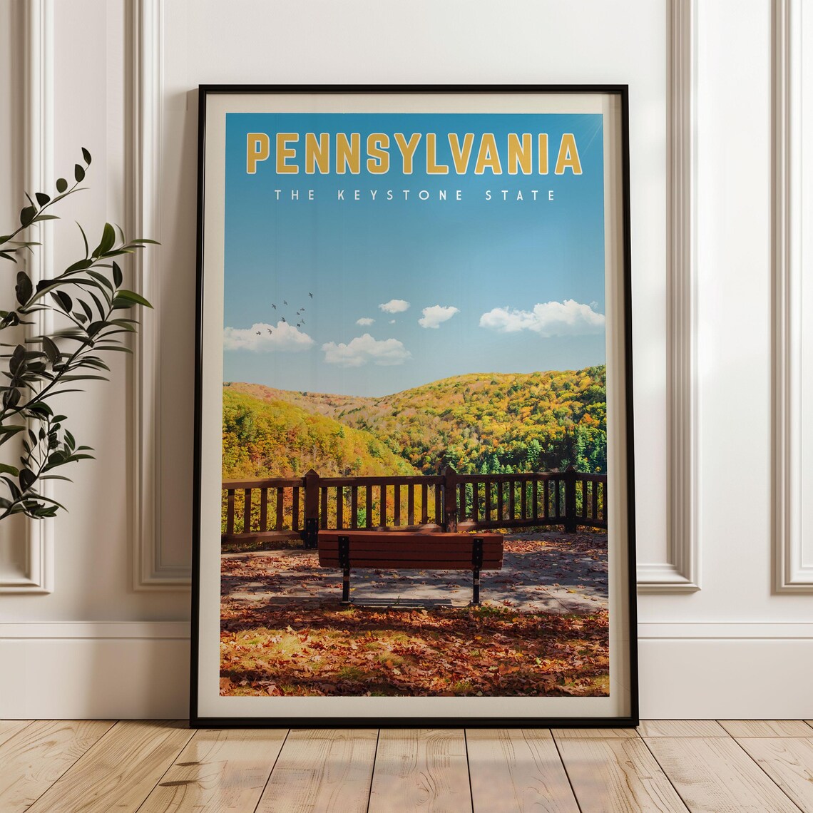 Pennsylvania Travel Poster, Philadelphia Art Print