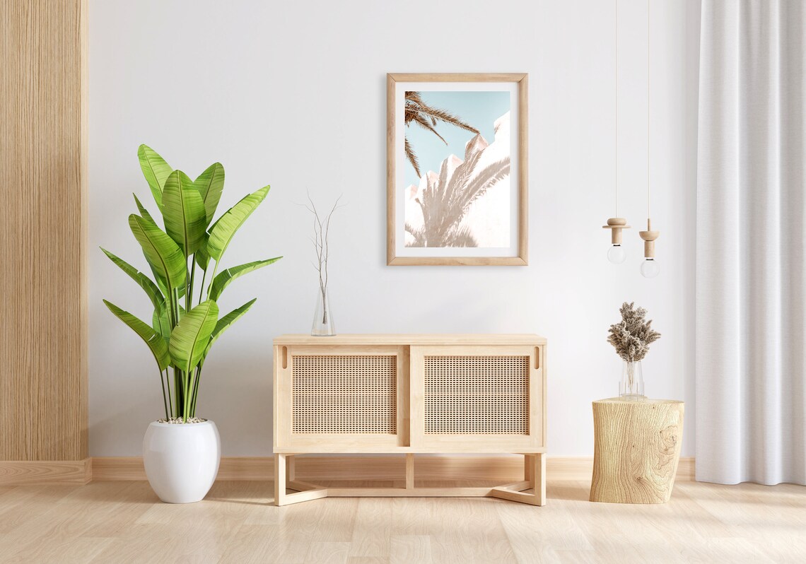 Palm Tree Minimalist Art Print, Sage Green Botanical - Image 3
