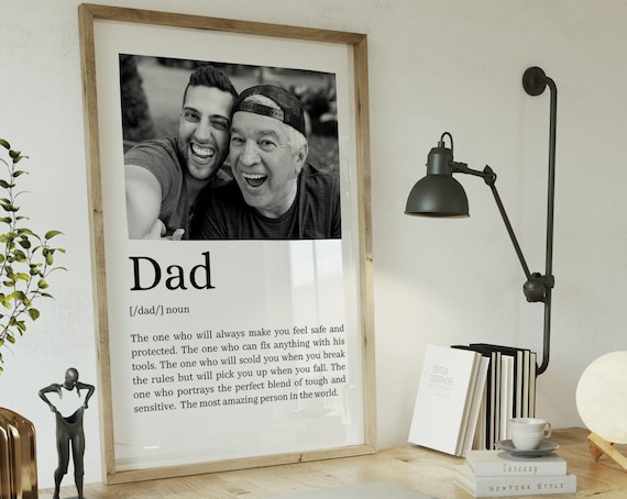 Father's Day Personalised Gift Dad Definition, Art Print