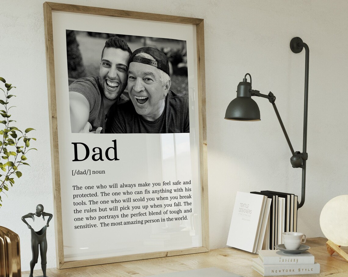 Father's Day Personalised Gift Dad Definition, Art Print