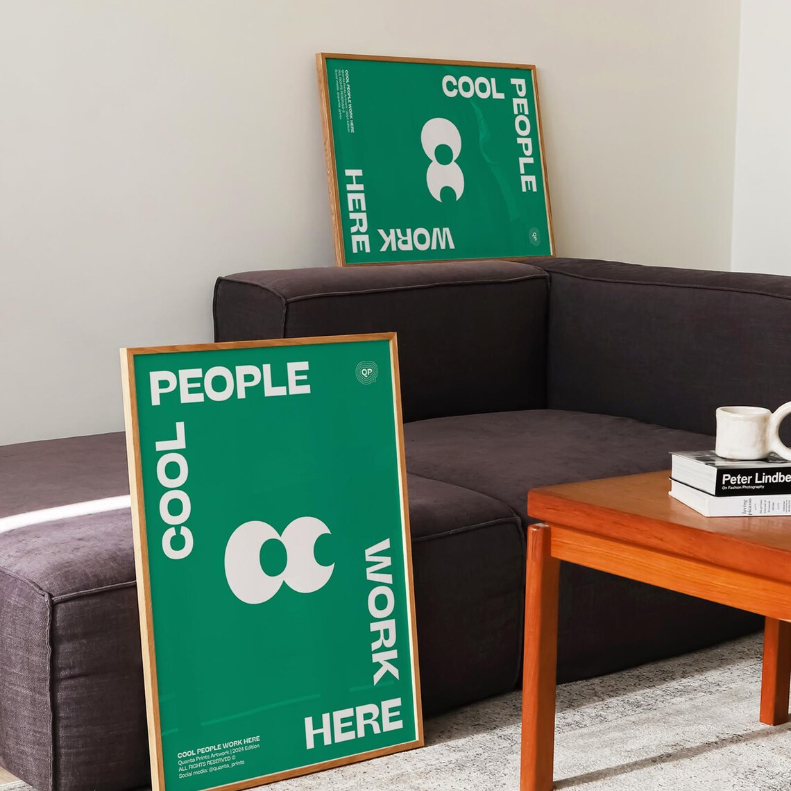 Cool People Work Here Typography Poster - Image 3