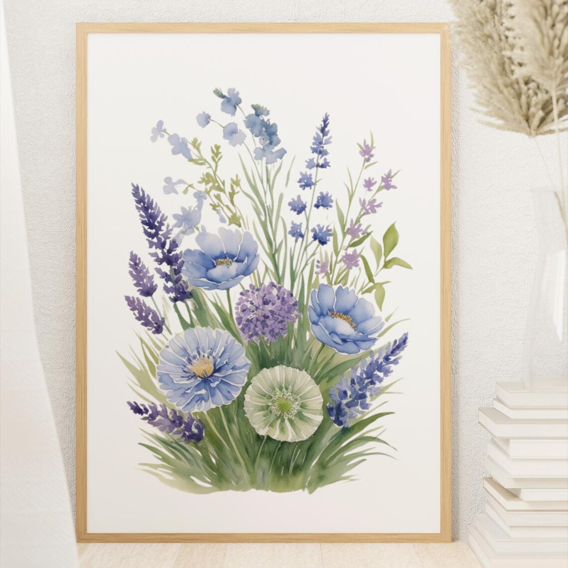 Wildflowers Watercolor Art Print