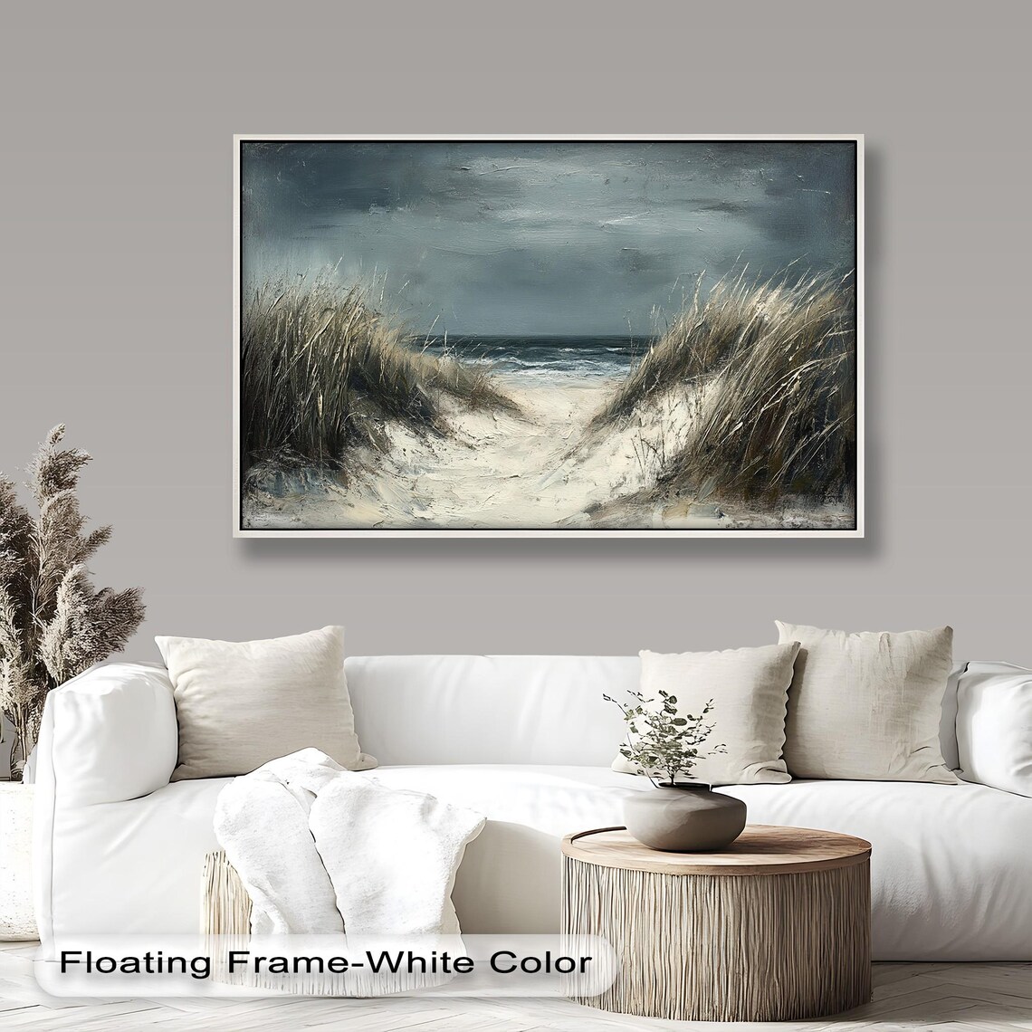 Coastal Beach Path, Ocean Landscape Art Print - Image 4