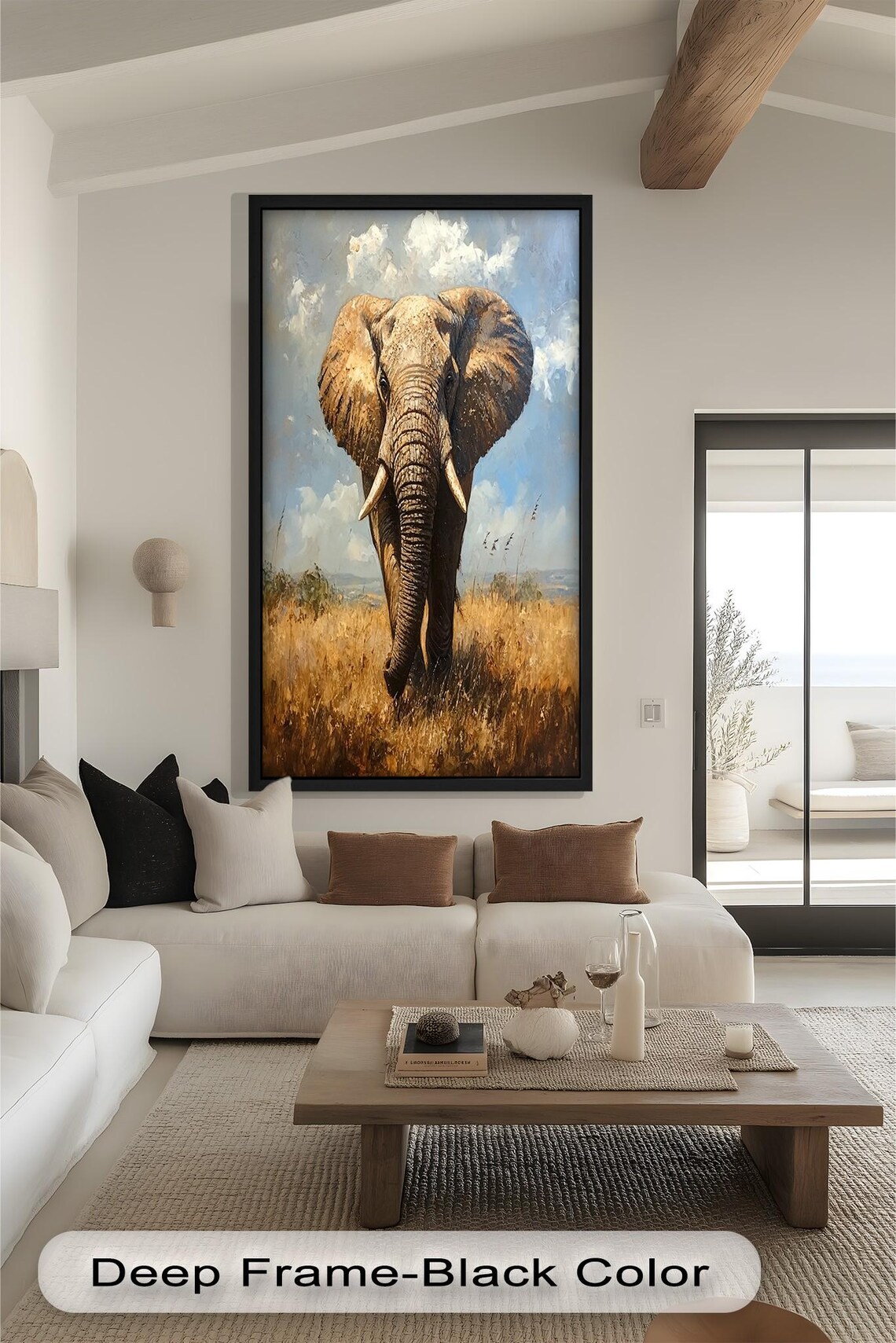 Majestic Elephant Panoramic Wildlife Decor - Image 3