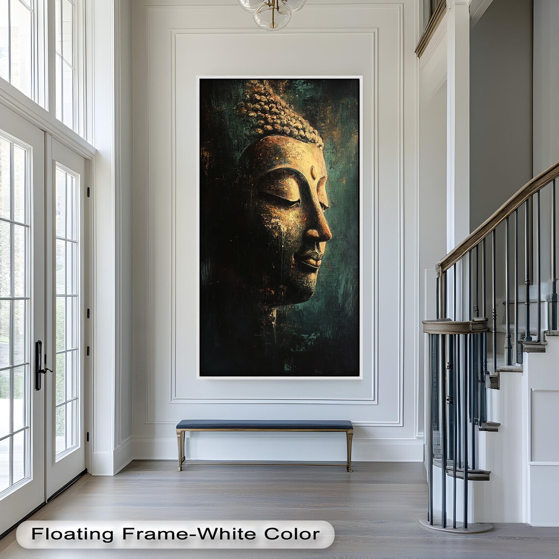 Buddha, Zen Meditation Portrait, Boho Decor - Image 3