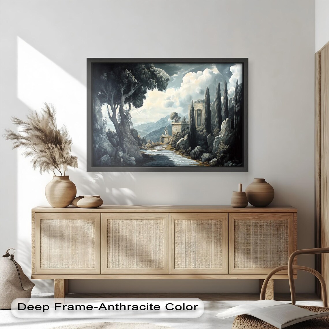 Ancient Ruins Landscape, Mystical Temple Scene - Image 2