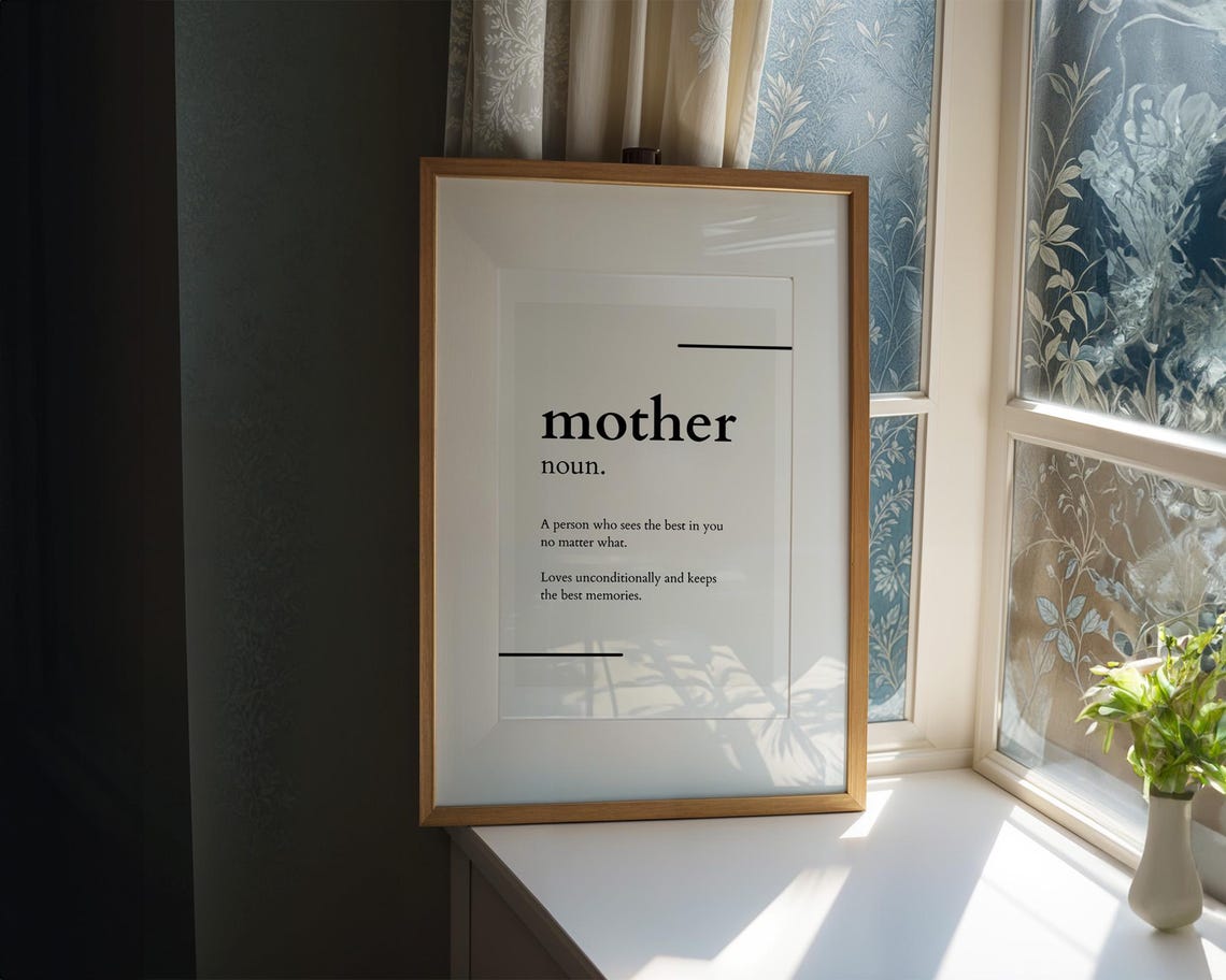 Mom Definition Print Mothers Day Gift Mom Definition Poster Gifts For Mom Dictionary Art Mom Gifts Gifts For Mother Mom Poster - Image 3