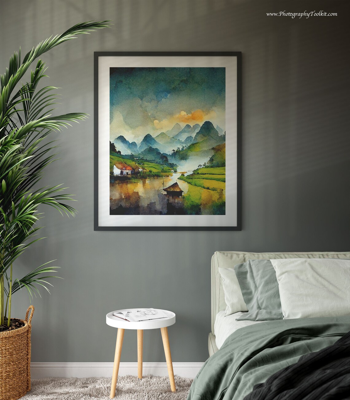Vietnam Watercolor Travel Poster Print, Asia Decor - Image 3