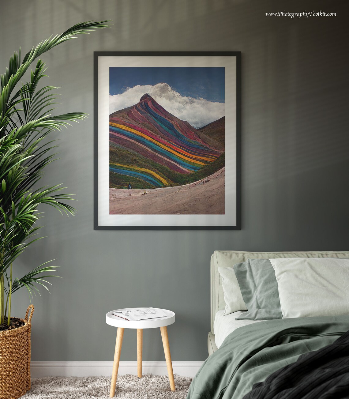 Peru Print Vinicunca Rainbow Mountain Print Rainbow Mountain Peru Painting Rainbow Mountains Peru Print Rainbow Mountain Wall Art - Image 3