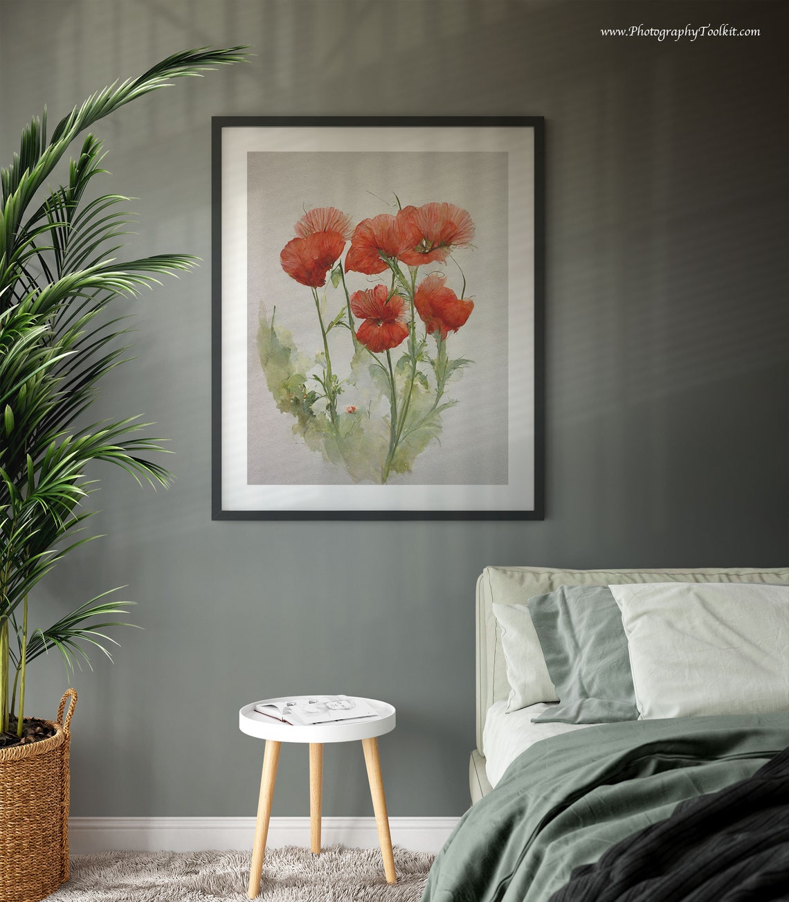 Red Poppies Print Poppy Flowers Art Poppies Watercolor Abstract Poppy Poppy Wall Art Farmhouse Wall Decor Poppy Painting Red Flowers - Image 3
