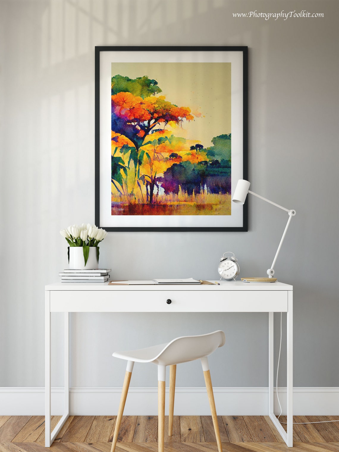 Swamp Painting Brazil Wall Art South America Wall Art South America Gift Wildlife Art Travel Print Road Trip Art Bayou Sunset Print - Image 2