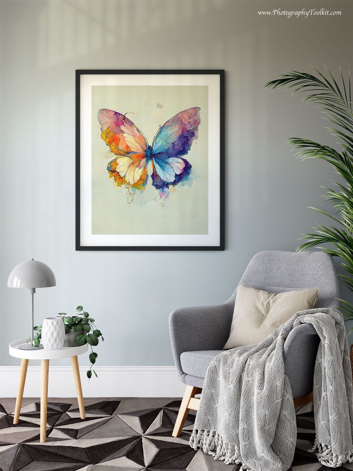 Rainbow Butterfly Natural History Art Print - Image 6