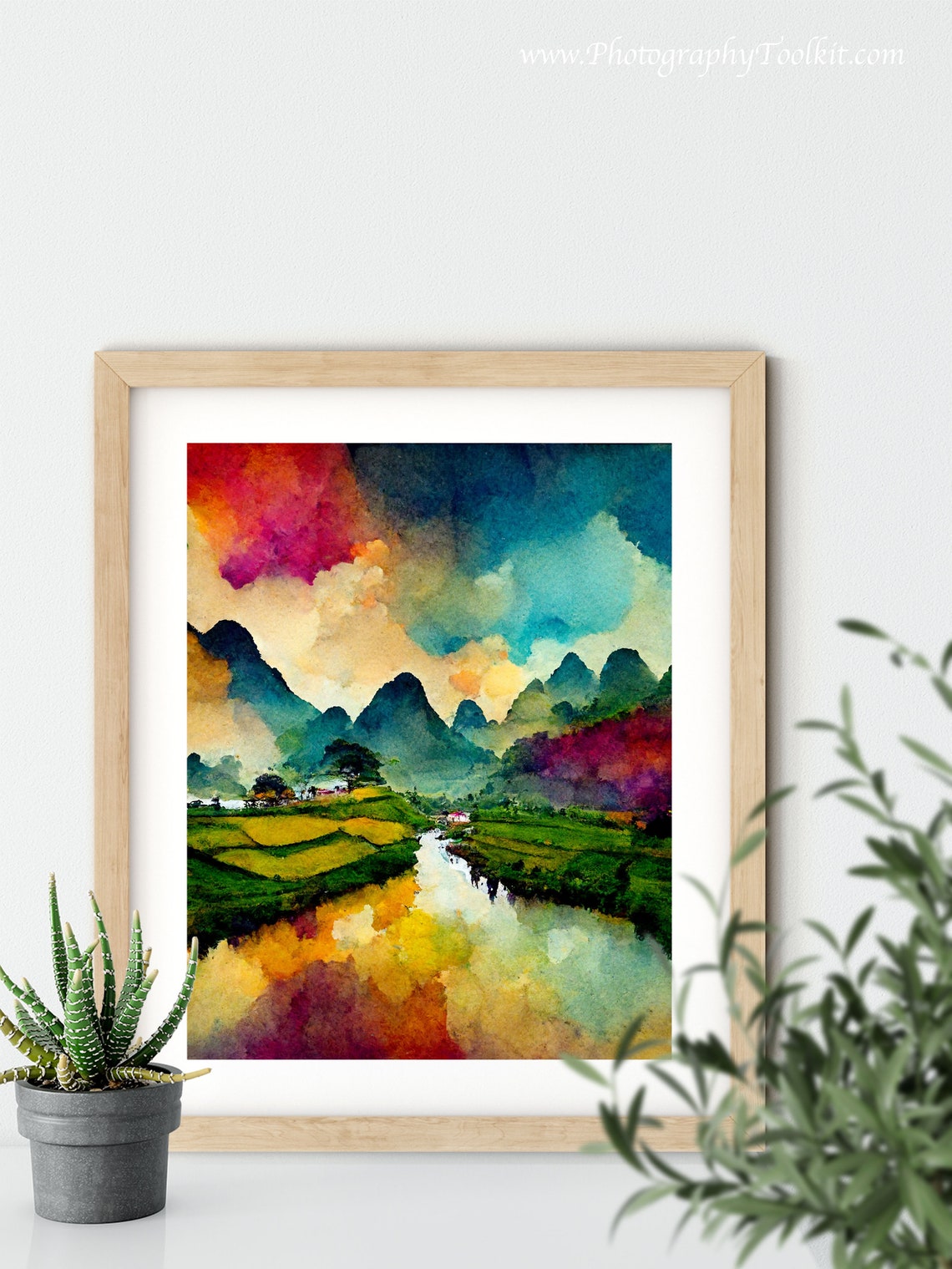 Vietnam Wall Art Prints Vietnam Watercolor Painting Vietnam Wall Decor Vietnam Poster Print Vietnam Photo Vietnam Wall Art Asia Poster - Image 5