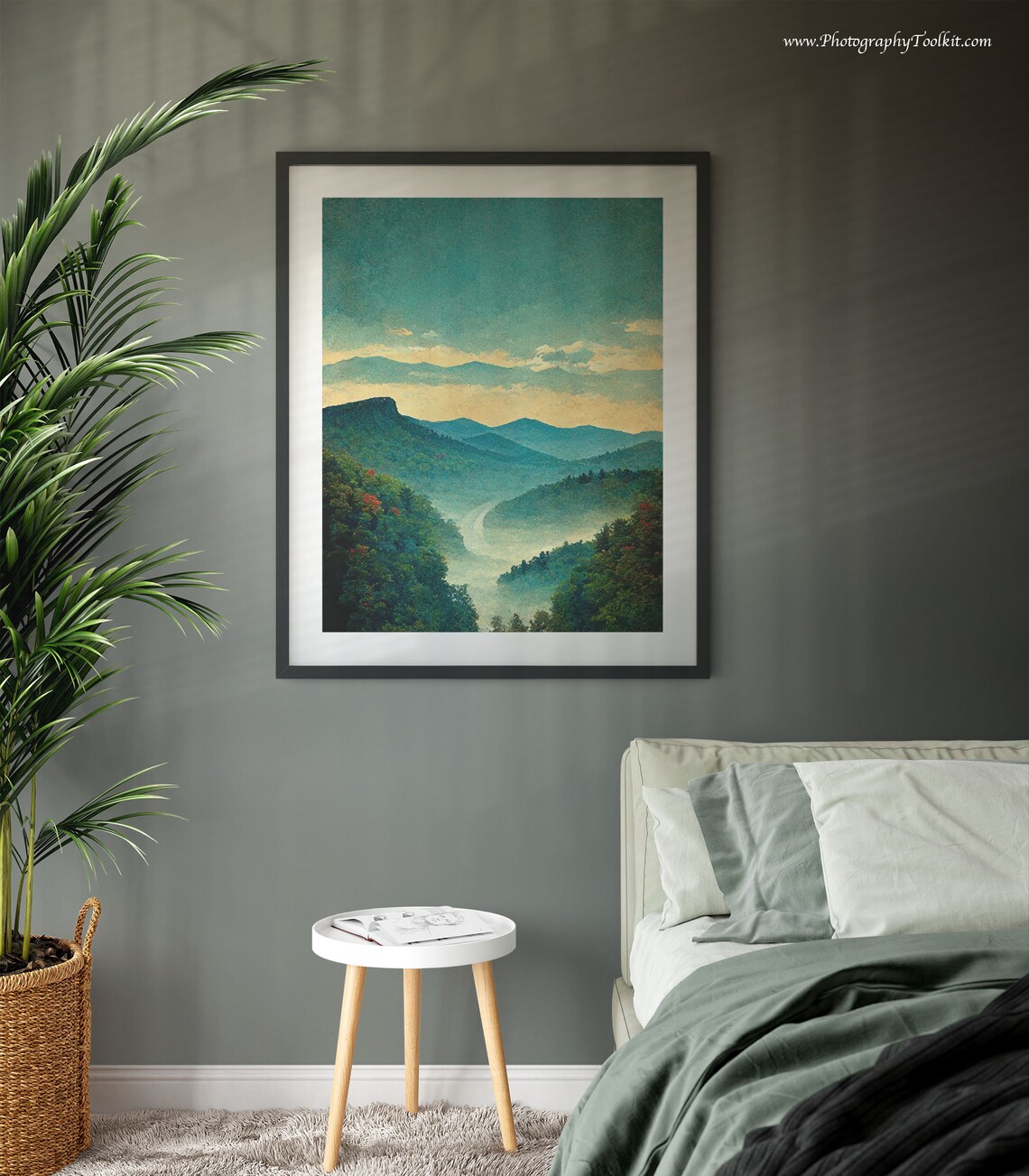 Blue Ridge Mountains Art Print, Mountain Landscape - Image 3