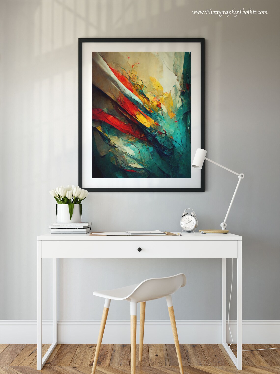 Abstract Colorful Brush Strokes Art Print - Image 2