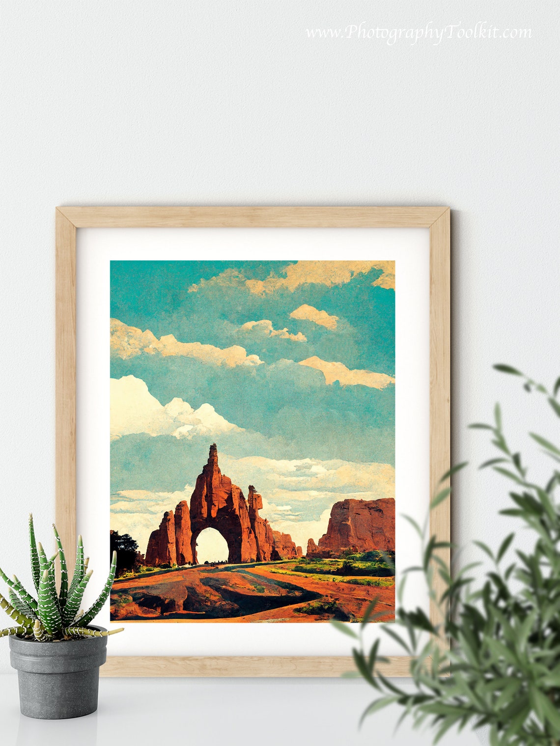 Arches National Park Utah Desert Red Rock Arch Vintage Sky Poster - Image 5