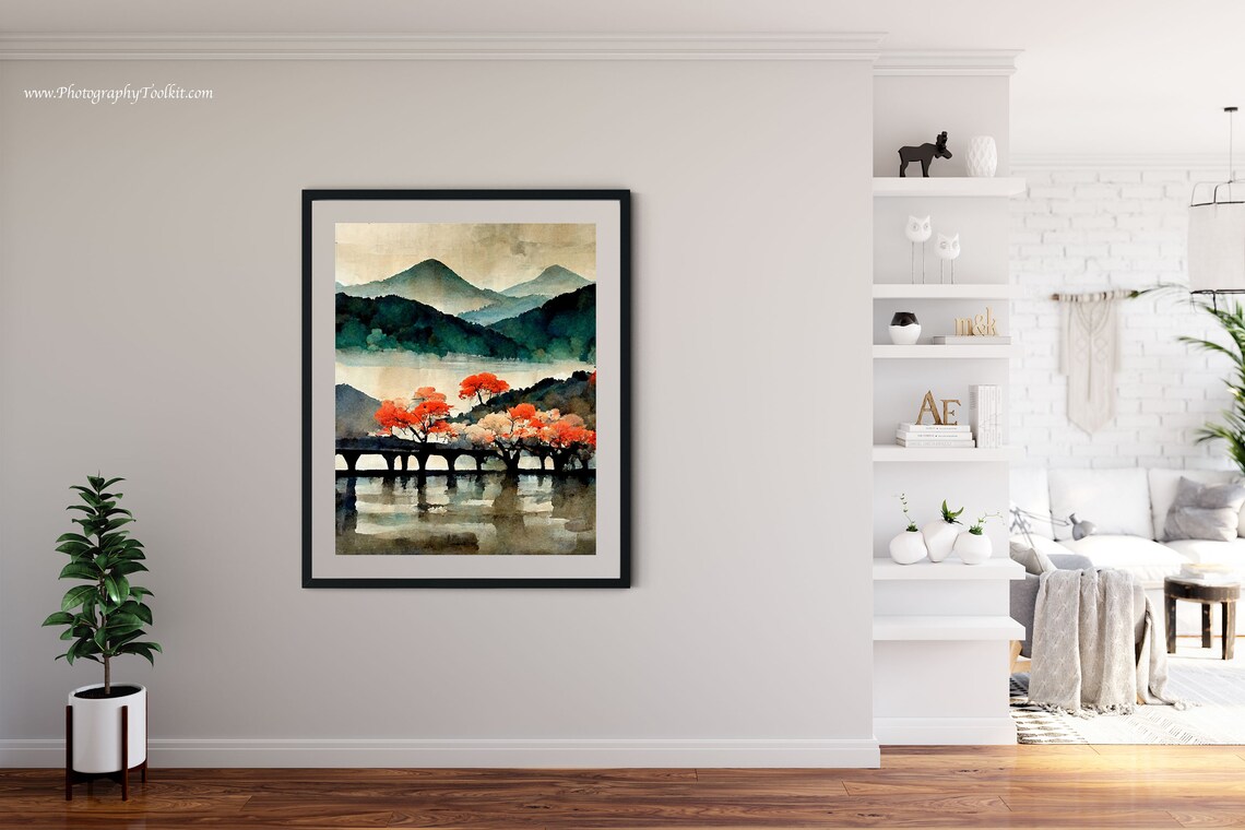 Arashiyama Kyoto Japan Travel Poster, Japanese Art - Image 4