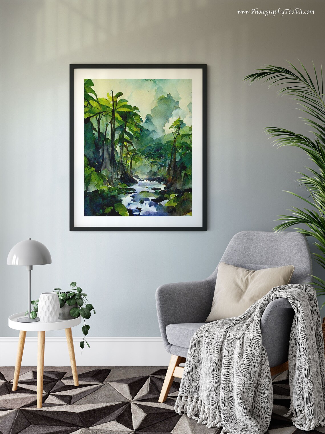 Rainforest Trees Landscape Art Print, Wilderness Decor - Image 6