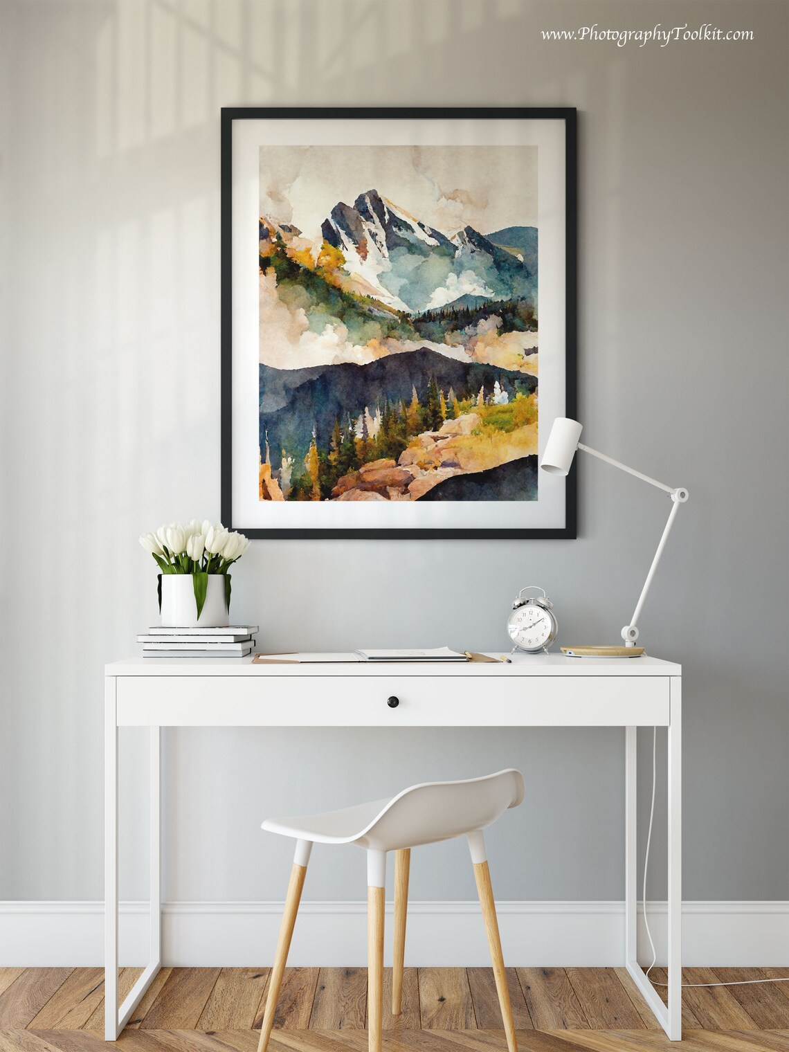Rocky Mountains Canada Art Print, Mountain Landscape - Image 2