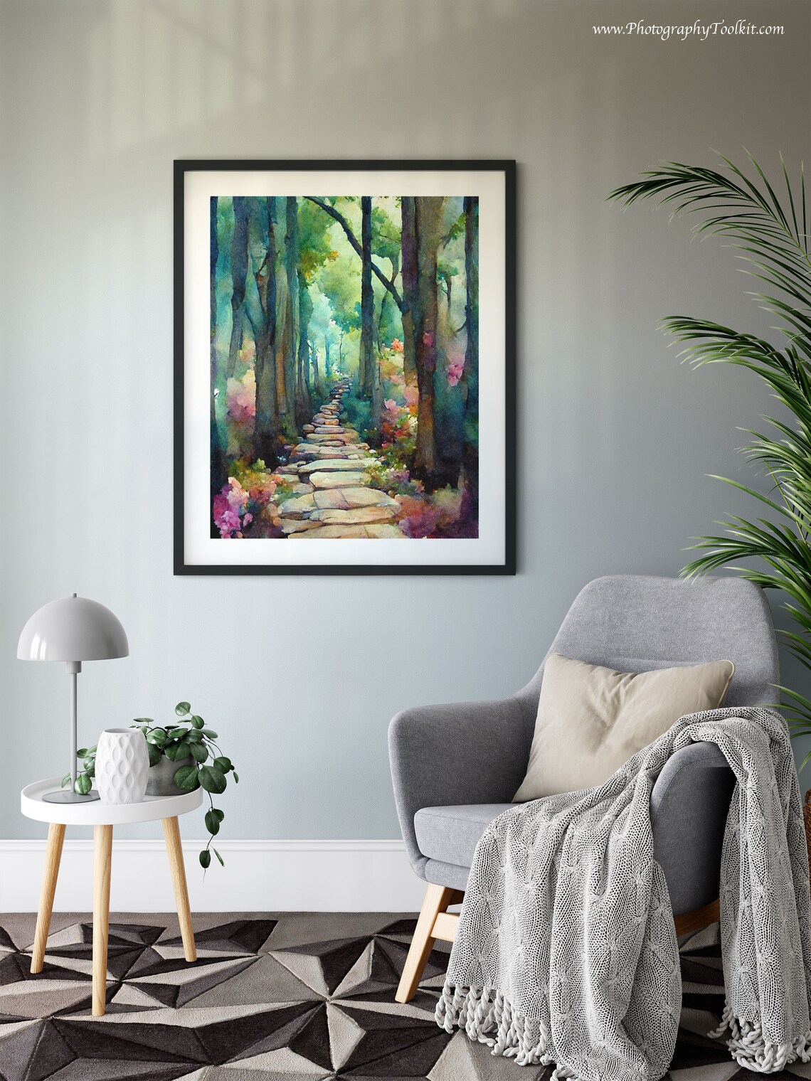 Forest Path Wilderness Art Print - Image 6