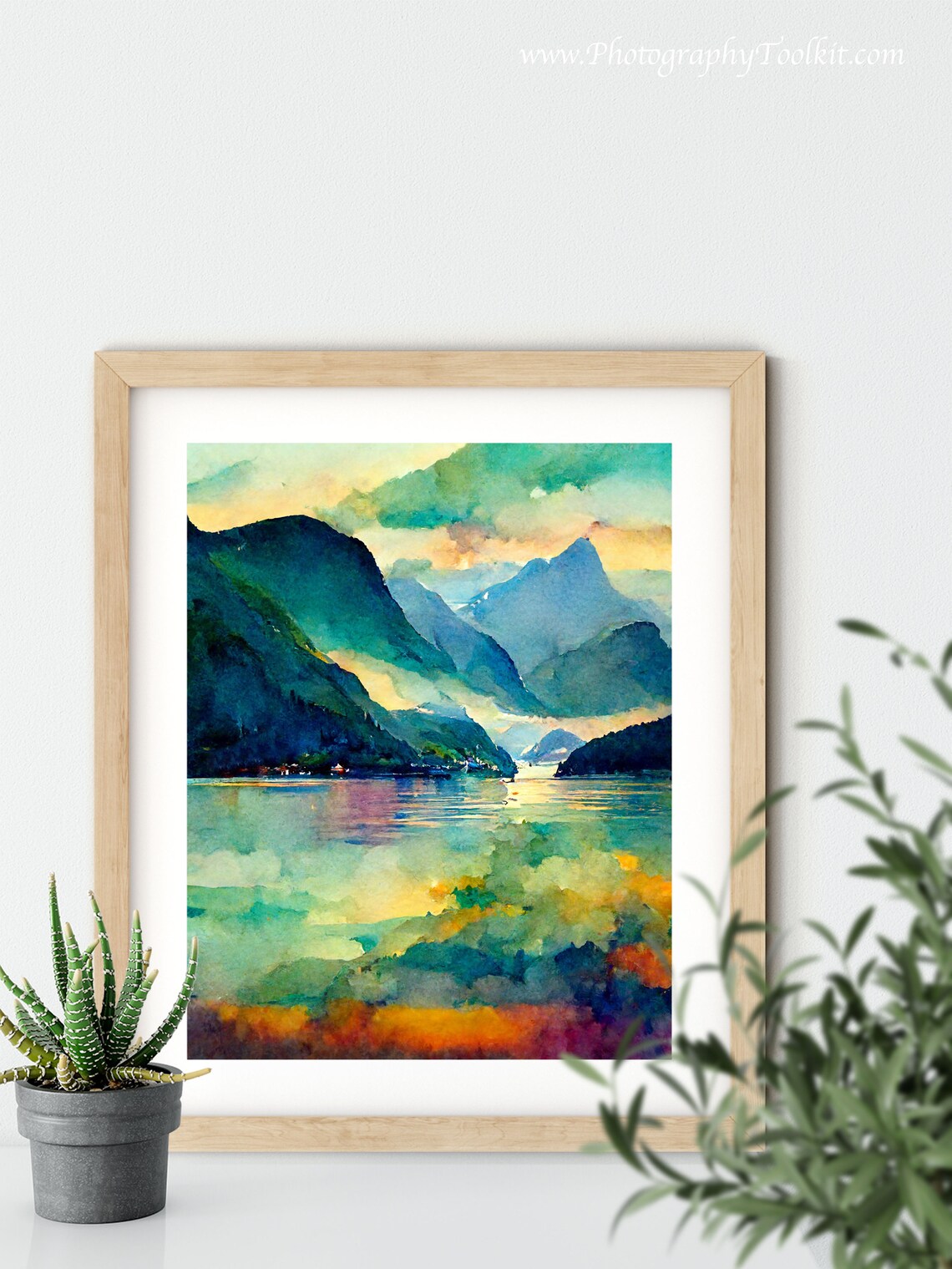 Norwegian Fjord Travel Poster, Norway Landscape - Image 5