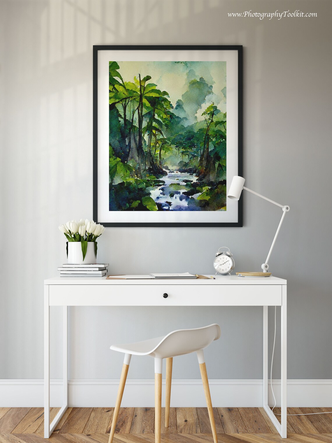 Rainforest Trees Landscape Art Print, Wilderness Decor - Image 2