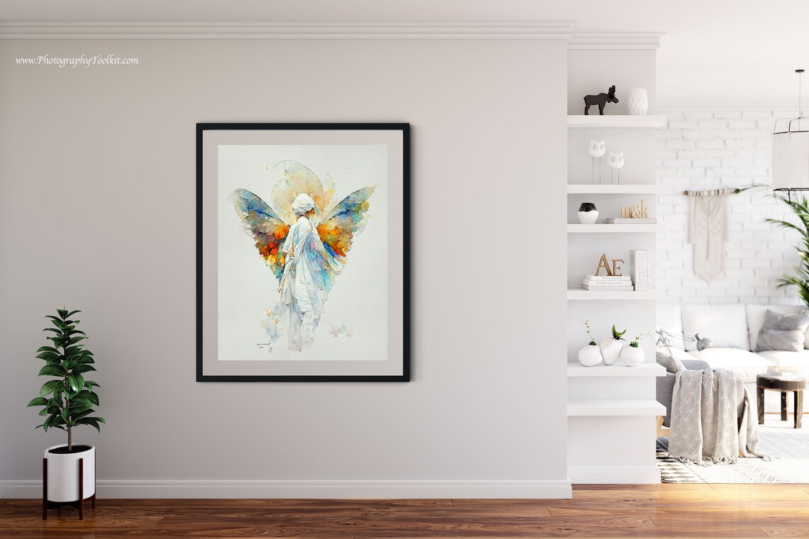Guardian Angel Print, Spiritual Wall Art Print - Image 4
