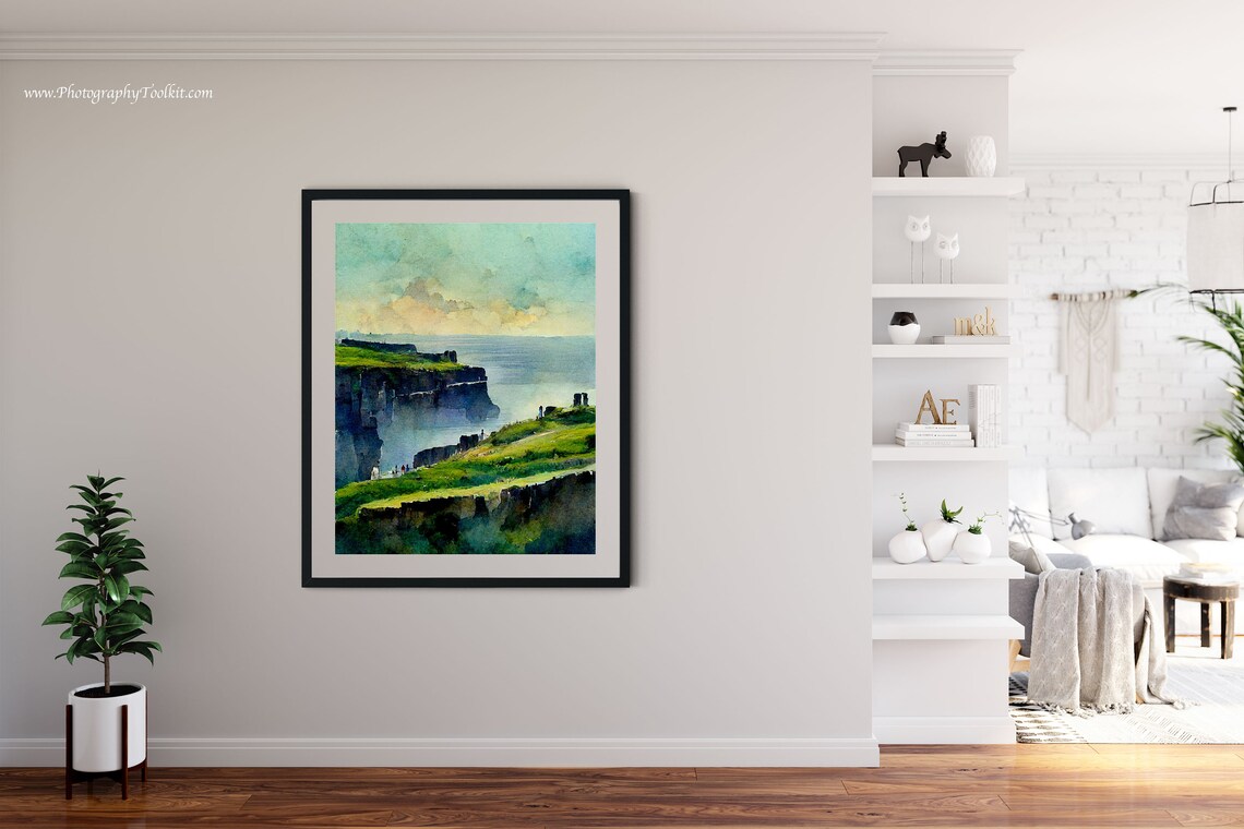 Cliffs Of Moher Travel Poster, Irish Landscape - Image 4