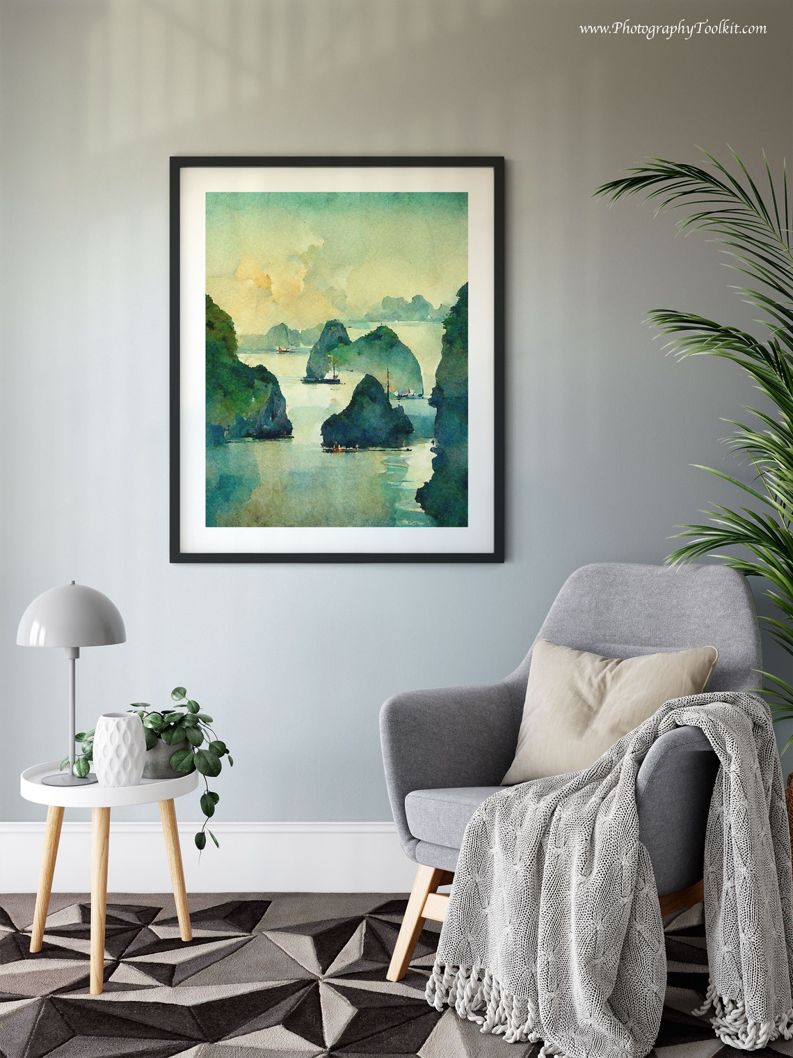 Vietnam Ha Long Bay Print Ha Long Bay Print Wall Art Vietnam Travel Print Vietnamese Art Print Vietnam Wall Decor Vietnam Photo - Image 6