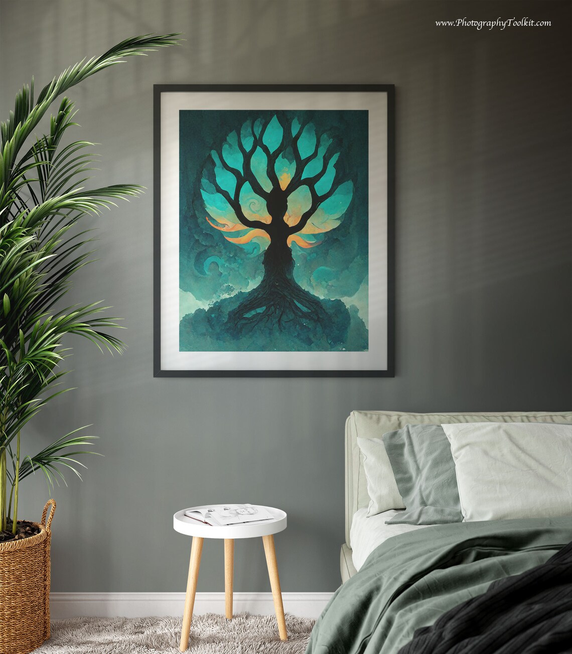 Tree Of Life Botanical Spiritual Poster, Three-Panel - Image 3