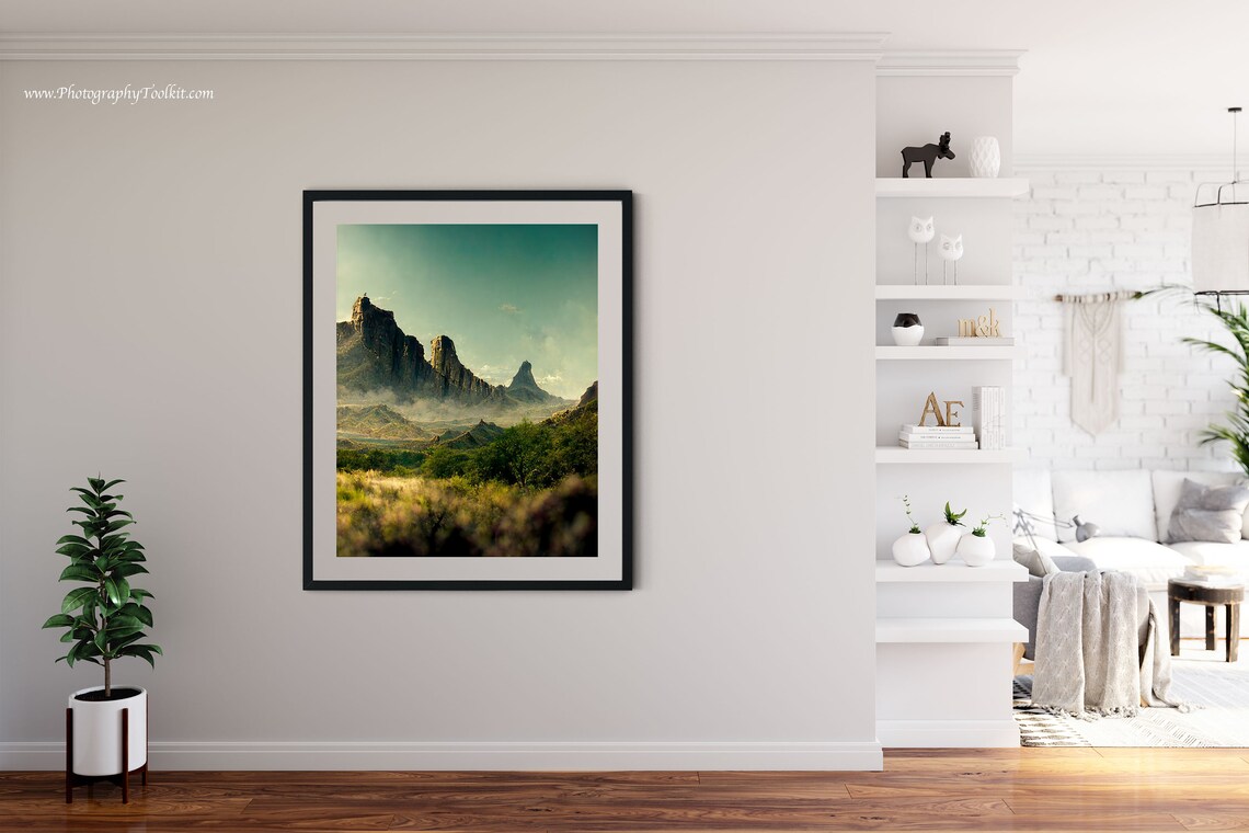 Big Bend National Park, Mountain Landscape Art Print - Image 4