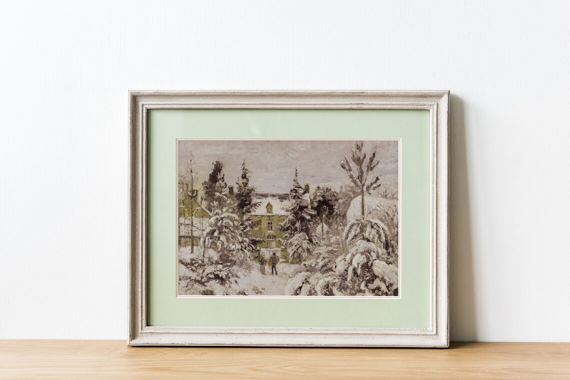 Vintage Christmas Holiday Winter Art Print - Image 3