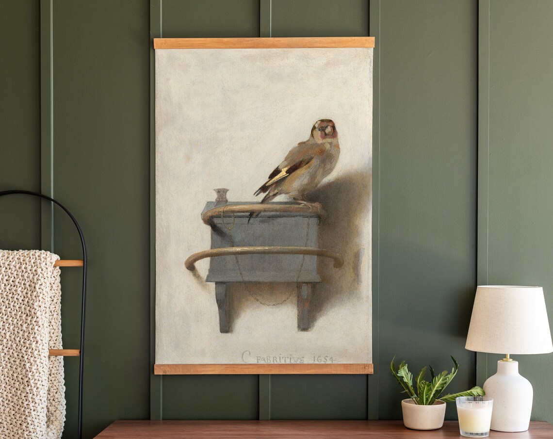 The Goldfinch Carel Fabritius 1654 Classic Bird Painting Poster