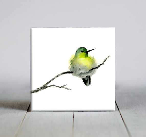Fat Hummingbird Wall Art Print, Nature Lover Gift