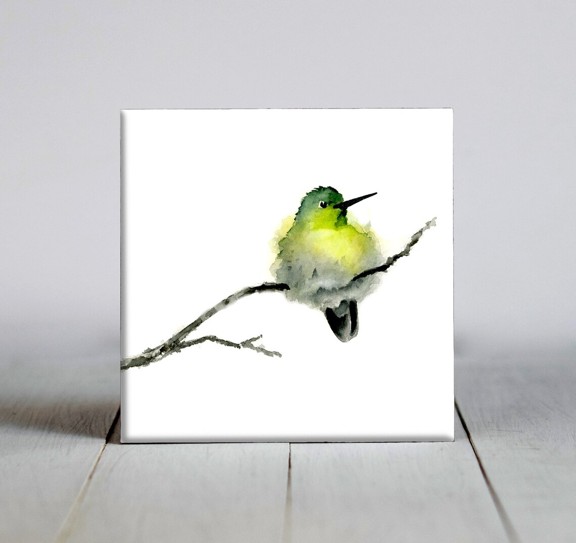 Fat Hummingbird Wall Art Print, Nature Lover Gift
