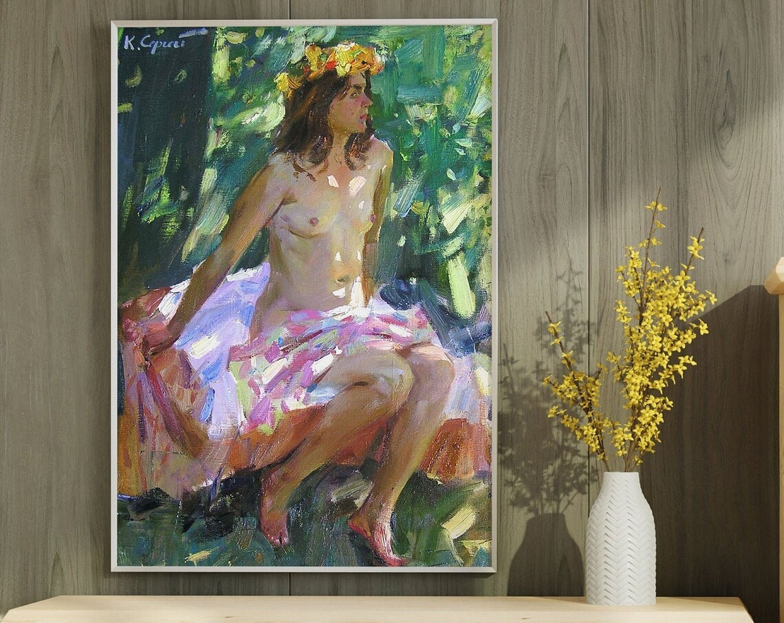Nude Woman Art, Original Oil Painting - Image 2