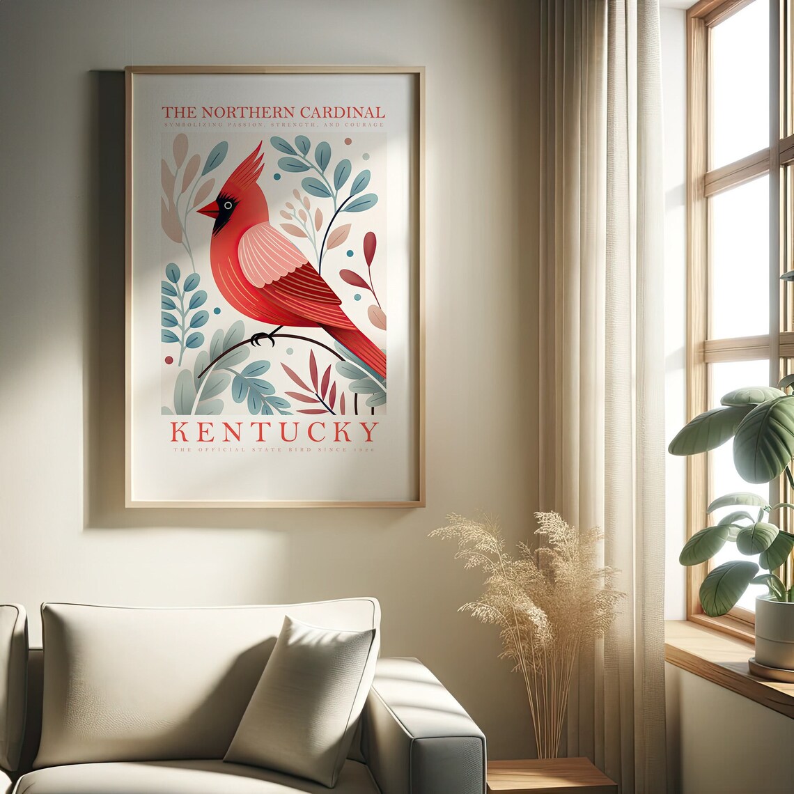 Kentucky State Bird Cardinal Art Print