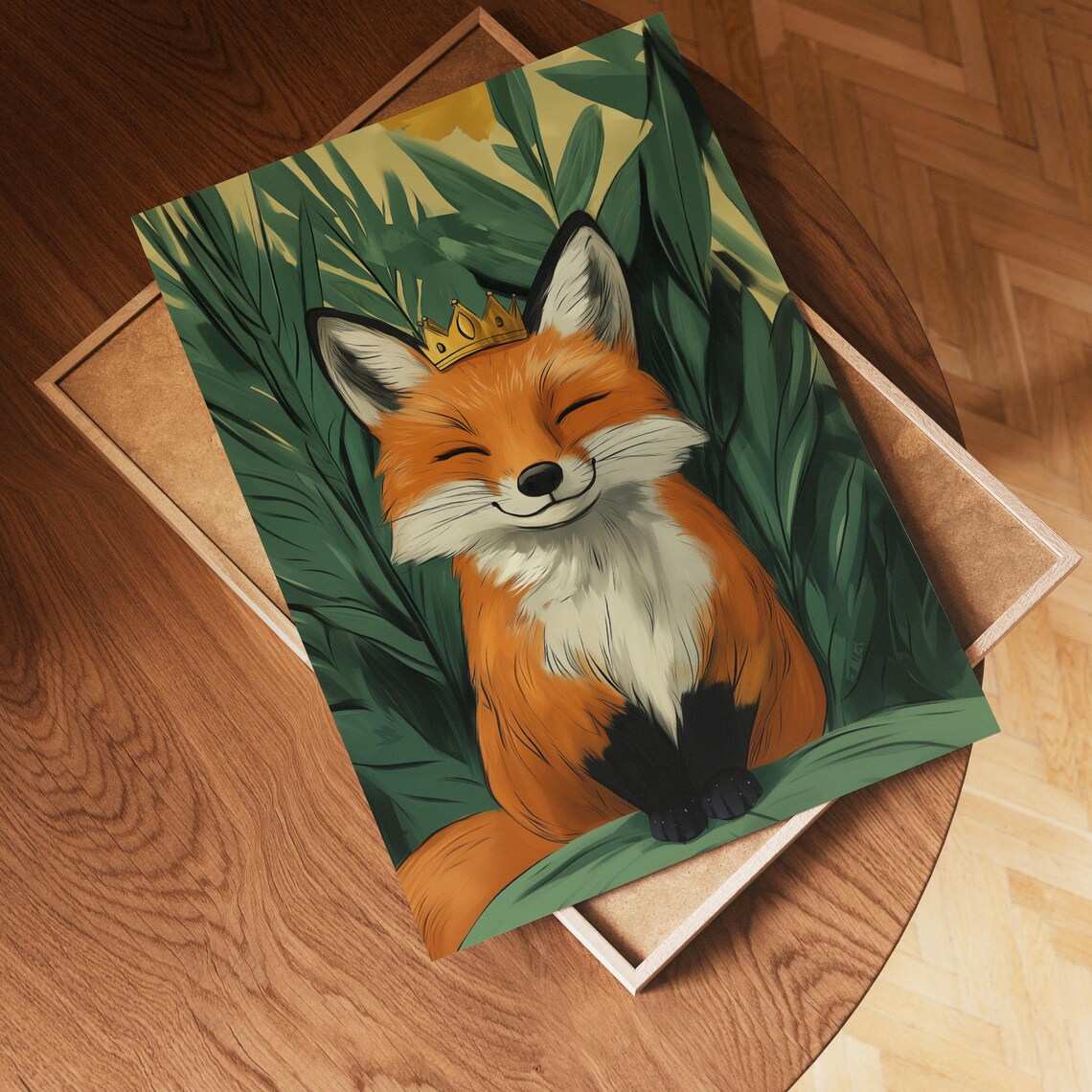 Quirky Fox Art Print, Maximalist Animal Poster - Image 2
