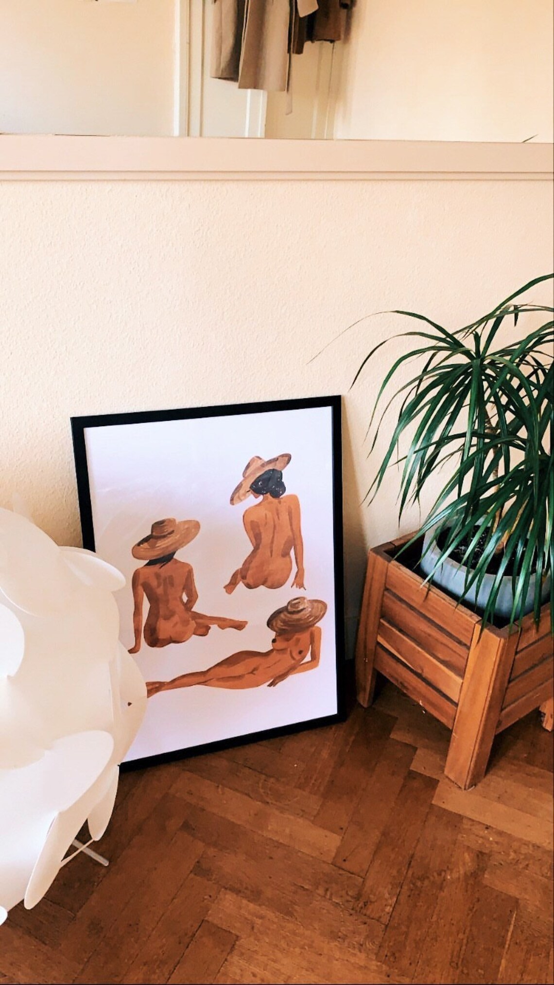 Figure Studies Watercolor Minimalist Boho Art Print - Image 4