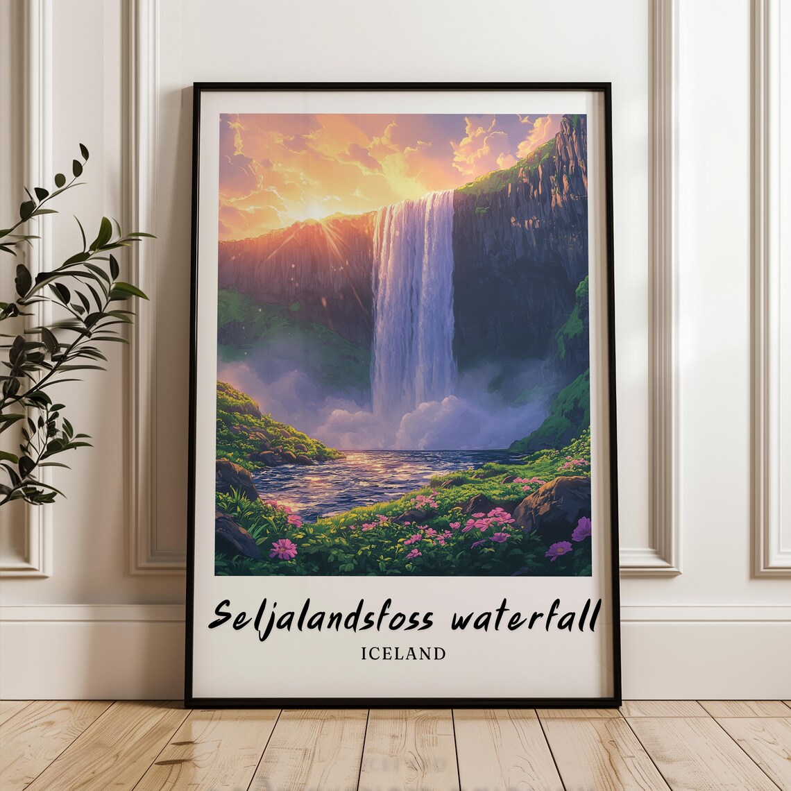 Lake Myvatn, Iceland Minimalist Travel Poster