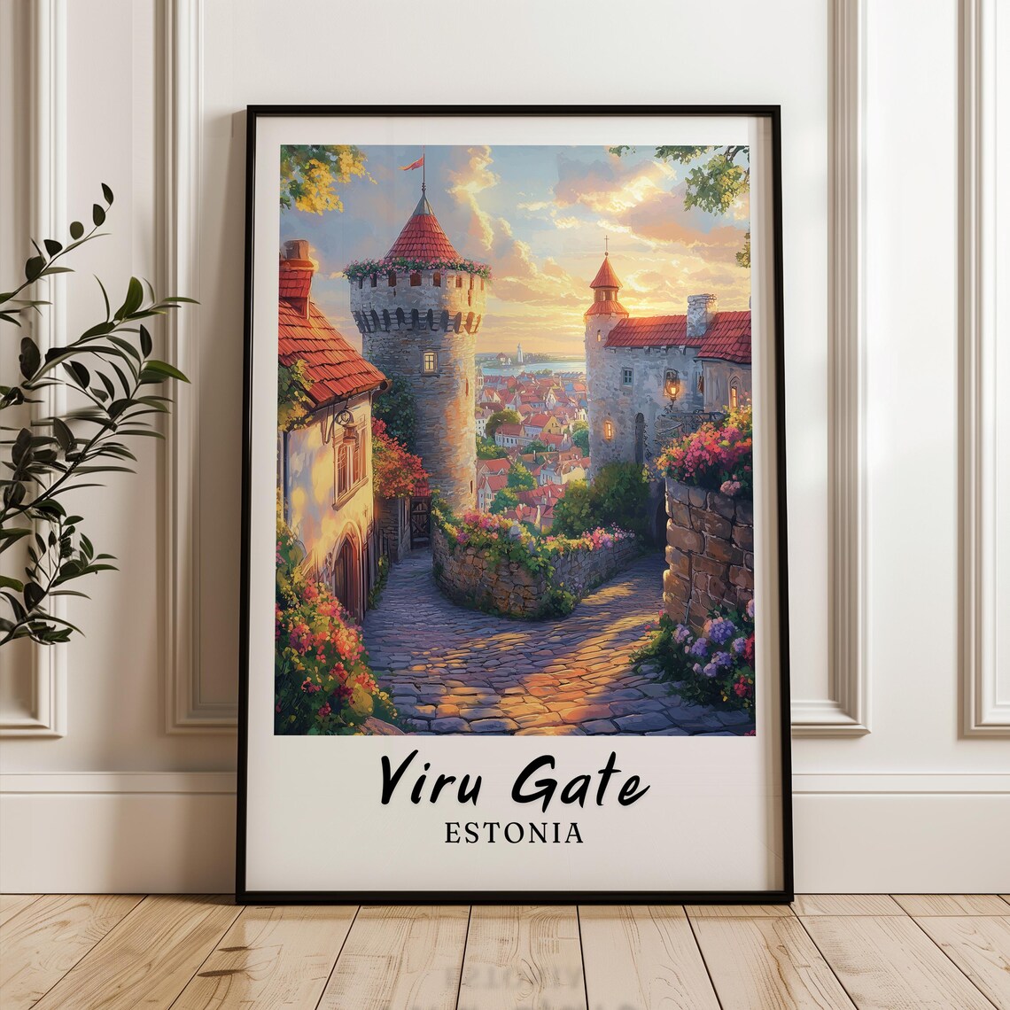 Viru Gate, Estonia Wedding Gift Poster