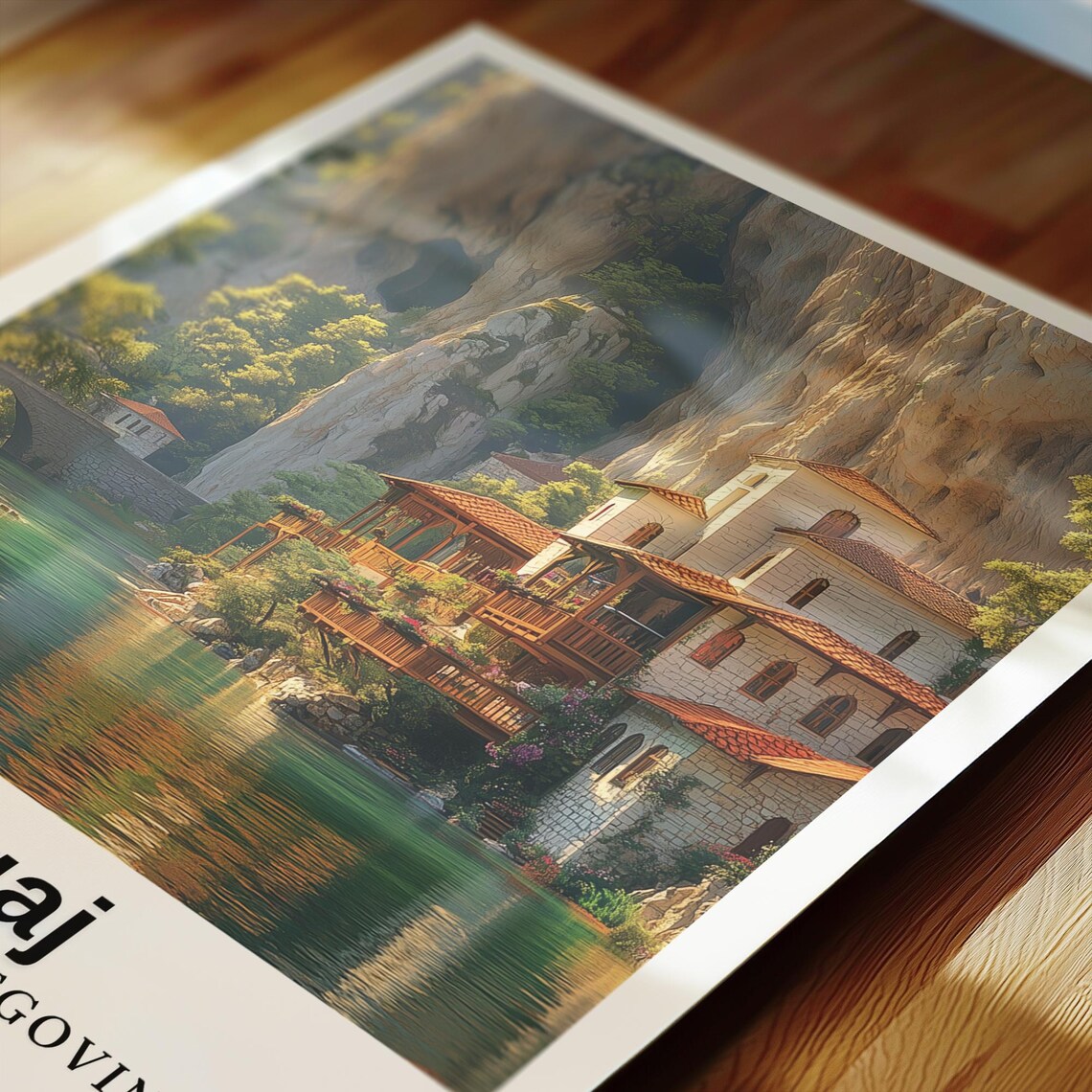 Blagaj Travel Poster, Bosnia And Herzegovina - Image 2