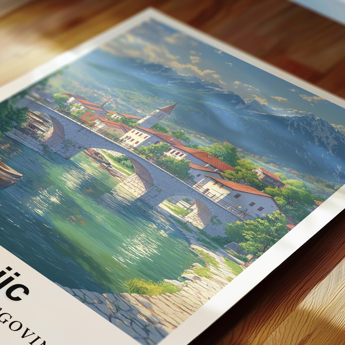 Konjic Travel Poster, Bosnia And Herzegovina - Image 2