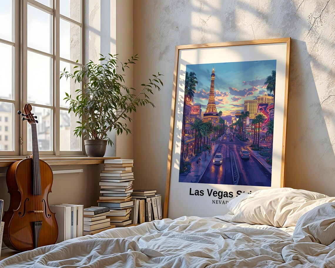 Las Vegas Strip Travel Poster, Wedding Gift - Image 3
