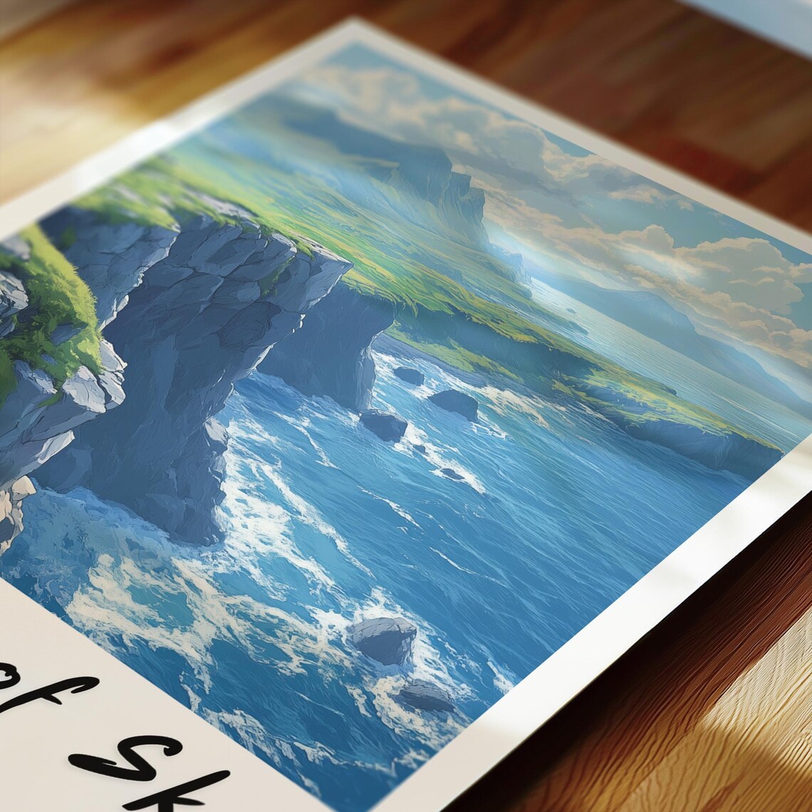 The Isle Of Skye Scotland Wall Art Prints Travel Poster Print Wall Art Print Gift Minimalist Europe Poster Scotland Poster - Image 2