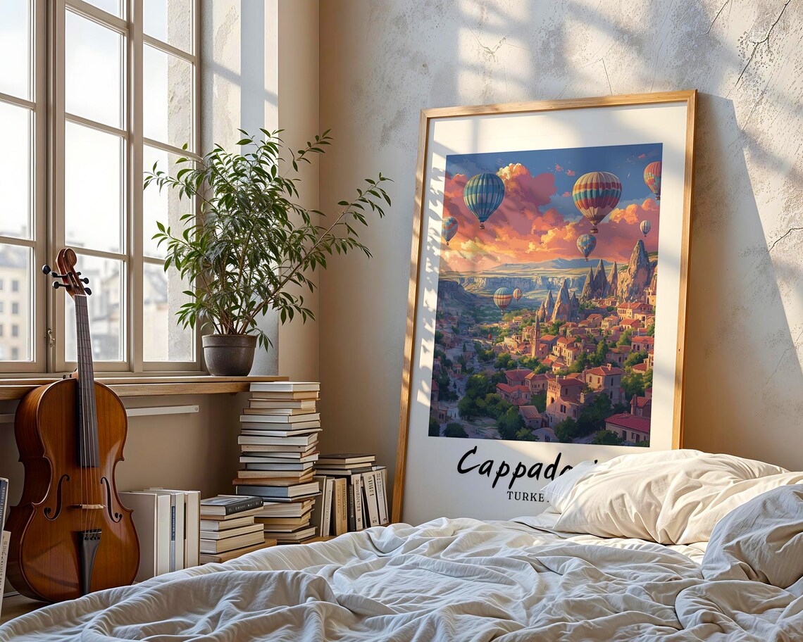 Cappadocia Turkey Travel Poster, Minimalist - Image 3