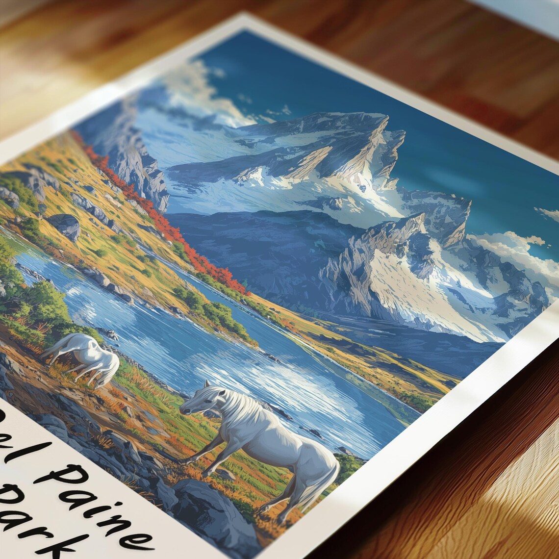 Torres Del Paine National Park Travel Poster, Chile - Image 2