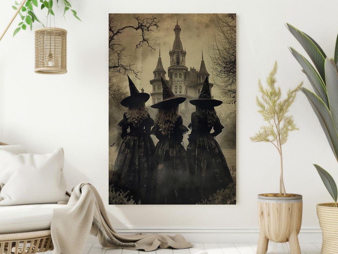 Three Witches Halloween Poster - Image 2